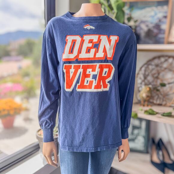 Denver Broncos, NFL Team Apparel, Men's Long Sleeve Tee Size Medium, Football - Picture 7 of 7
